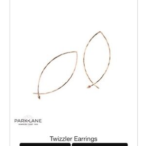 Park Lane Twizzler Leaf Hoop Earrings - Gold